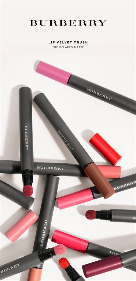 beauty lip velvet crush sheet matte lip stain burberry|burberry lip velvet crush swatches.